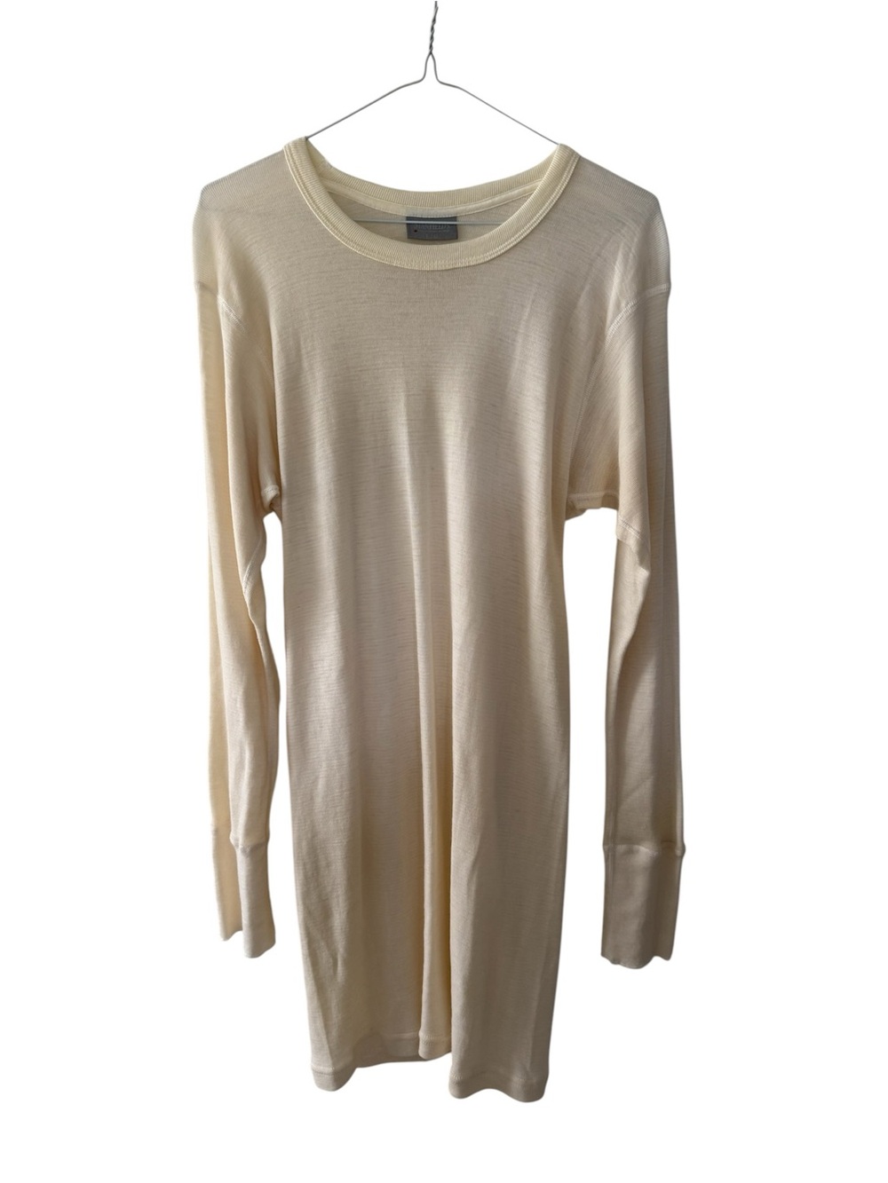 VTG Stanfield’s Merino Wool Thermal L/S Shirt Men Large Canada Base Layer Cream